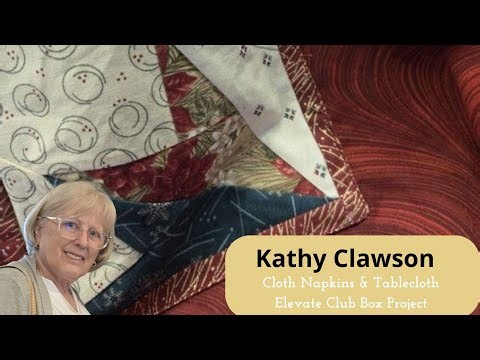 Cloth Napkins & Tablecloth – Embroidery with Kathy