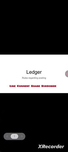 Rules of ledger posting #ledgerposting #accounts #class11accounts
