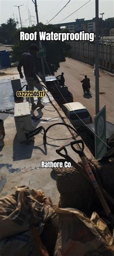 On Site Primer Coating | Roof Waterproofing Work by Me. part/3 Follow for next step”