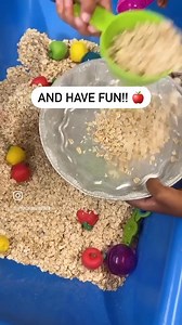 🍎🍂 Get ready to 'apple'-solutely fall in love with our delightful Fall Apple Sensory Bin! We've filled this bin with a harvest of sensory delights: colorful red, green, and yellow apples, oats, and baking and fine motor tools. Let's explore the magic of this crisp and cozy season together! 🍂✨ 🥰🍂 Did you know one key advantage of sensory bins is fostering Sensory Development? These bins engage the senses, allowing kids to discover varied textures, forms, hues, and even aromas. This enriches 