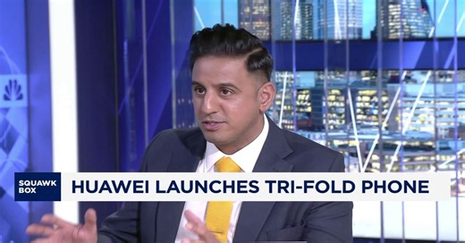 Huawei launches trifold phone