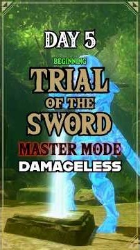 Day 5 of beating Master Mode Trial of the Sword DAMAGELESS