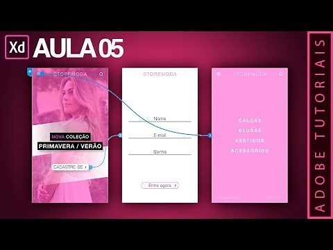 Navigable prototype of a mobile application - Adobe XD - Lesson 05