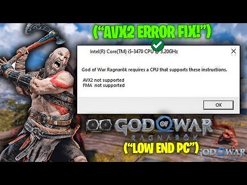 How to Resolve AVX2 Not Supported Error in God of War Ragnarok
