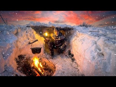 Building a Snow Survival Shelter in Extreme Conditions