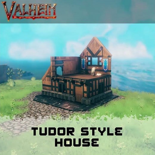 Valheim Tudor Style House - End Game - (Speed Build Short) #valheim #speedbuild