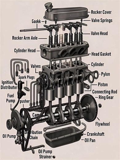 Engine components #diagram | Gilbert Nyamberi