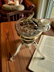 Brass Nautical Sundial Compass With Stand – Vintage Maritime Home Décor – Antique Navigation Gift - Etsy