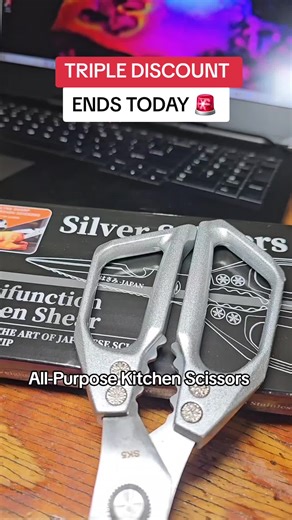 All-Purpose Kitchen Scissors with Triple Discounts