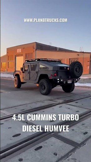 *NEW* Cummins 4.5L Turbo Diesel Humvee conversion using 4L80E Transmission. 600 FT LB TORQUE!!!!