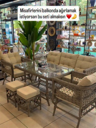 Orijinal Rattan Bahçe ve Balkon Seti – Stokta, Uygun Fiyat