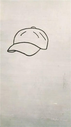 how to draw a easy cap #capdrawing