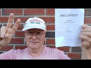 August 8, 2025 - how to wire and install a remote controlled ceiling fan wellspeed (DY1132-5B/42)