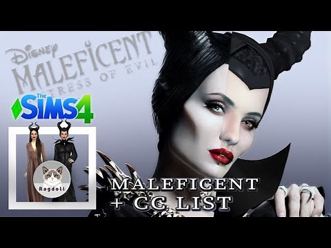 SIMS 4 | CAS | Maleficent 😈✨ Satisfying CC build + CC