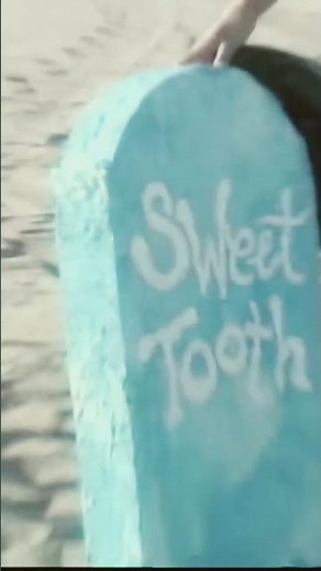 the sweetest gravestone on set during the sweet tooth video shoot 🎥: Wes O’Conner #sweettooth #moss