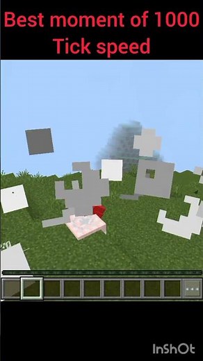 minecraft Best moment of 1000 tick speed #minecraft #tick #speed