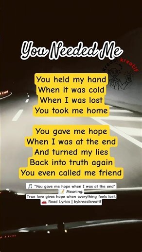 Easy English Karaoke | You Needed Me – Sing & Learn English