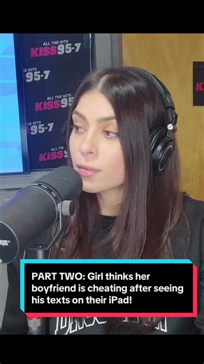 PART TWO: Girl thinks her boyfriend is cheating after seeing his texts on their iPad! #KISS957 #Courtneyandkitm #iHeartRadio #waroftheroses @iHeartRadio @walmartjeff @DjCourtney @Savannah