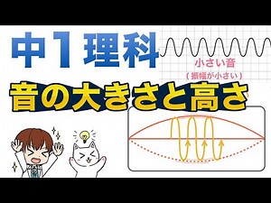 【中１理科】音の大きさと高さ（ものコードとオシロスコープ）【物理動画６】