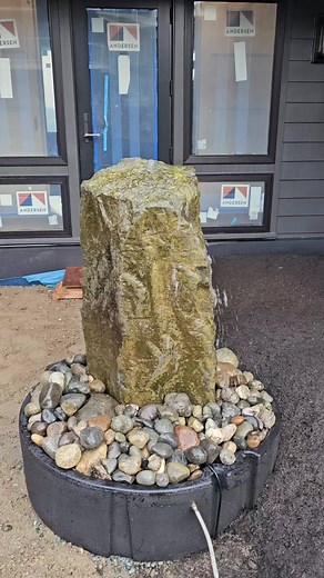 Basalt column water feature! #bllandscapeswhidbey #wedoitall #washington #pnw #work #bllandscapes #aquascapes #waterfalls #waterfeature #landscaping #hardscapes #landscaper #hardscaper #bestofwhidbey #qualitywithoutcompromise #ewing | BL Landscapes