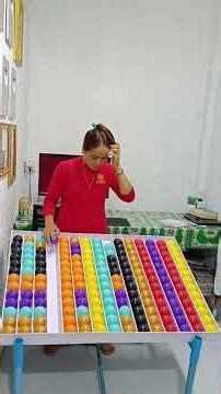 Playing color sorting balls for 2 minutes and 36 seconds every day to keep your brain active.