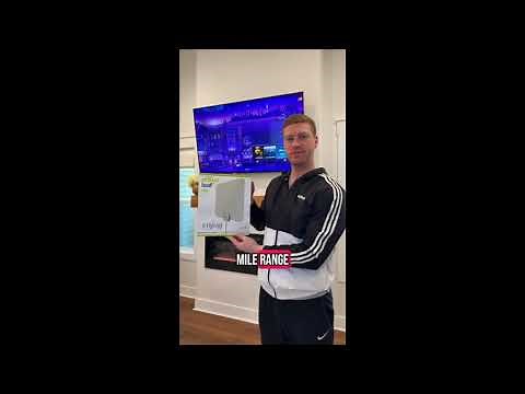 Mohu Leaf Indoor TV Antenna Unboxing and Installation. Watch Over-the-air TV for free!