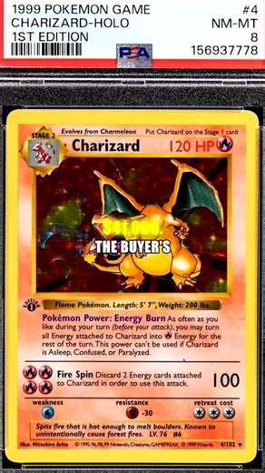 This card sold for $49,410 😱 1999 Pokemon Base Set 1st Edition Holo #4 Charizard #shorts
