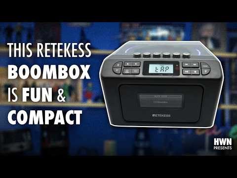 A Fun Compact CD Boombox from Retekess • Model TR642