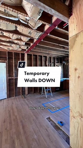 Temporary Walls Installation for Home Renovation