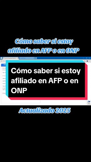 Cómo verificar afiliación en AFP y ONP 2024