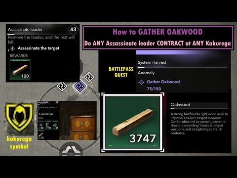 How Gather Oakwood Hideout Supplies: DO Assassinate Leader Kakurega Contract Assassins Creed Shadows
