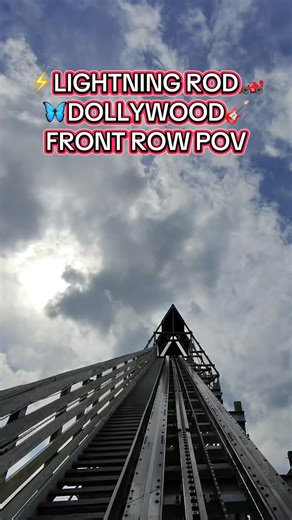 Zach ☕️🎢 Coffee & Coasters on Instagram: "Lightning Rod at Dollywood front row POV — this ride was originally a LAUNCHED wooden coaster before being converted to a lift hill and getting a face lift with an RMC topper. Riding this early and late in the day are wildly different experiences! #lightningrod #dollywood #pigeonforge #dollyparton #rmc @dollywood"