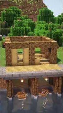 Minecraft Tutorial Fisherman House 🏠 #shorts #minecraft