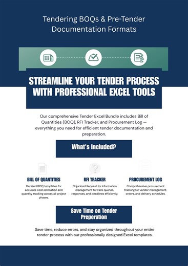 Konstruktion BOQ   RFI Format   Einkaufslog (Excel Template Bundle)