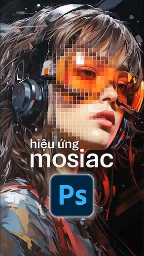Hướng dẫn làm hiệu ứng Mosiac trong PTS #duygauden #quahd #photoshop #graphicdesign | Phạm Duy