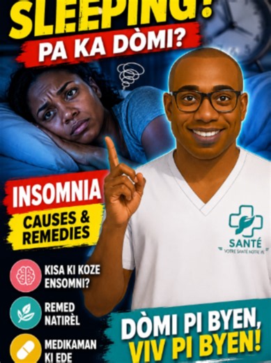 😴 Trouble sleeping at night? Waking up constantly? Feeling tired even after sleeping? In this video, we explain insomnia and sleep disorders in Haitian Creole, including the most common causes of poor sleep and simple ways to improve your sleep naturally. #Insomnia #SleepDisorder #HaitianCreole #MentalHealth #sleep #sleepissues