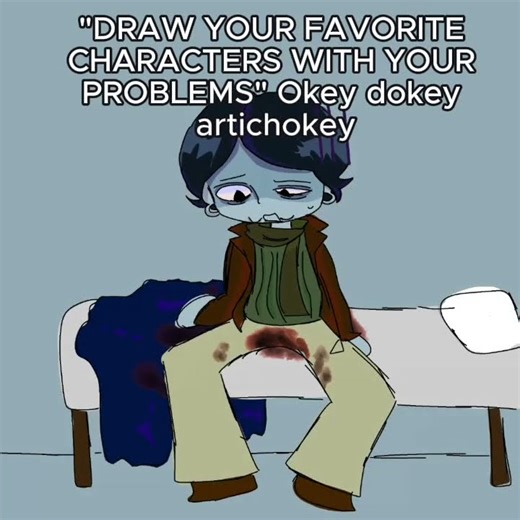 okey dokey artichokey #art #noimnotahuman #coatguy #idkwhattoputhere #speeddrawing #dontflop #shorts