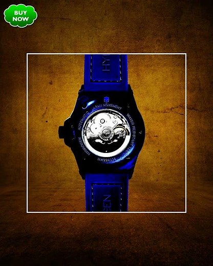 Otto All Blue Japanese Day-Date Automatic Watch
