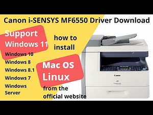 Canon i-SENSYS MF6550 Driver Download and Setup Windows 11 Windows 10,Mac 13, Mac 12, Mac 11