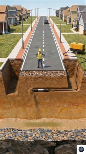 Amazing Underground Pipe Installation Without Digging 🚧 | Smart Engineering Trick 😱 | 3D Explained