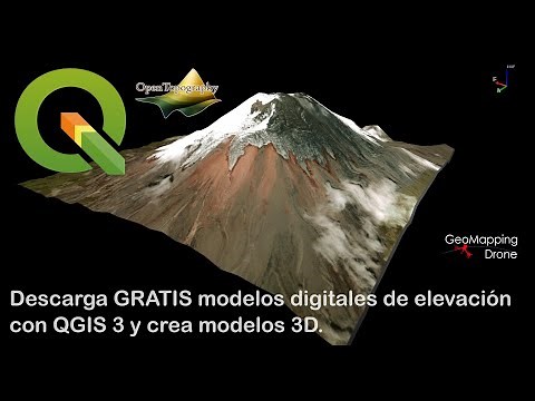 Download FREE digital elevation models with QGIS 3 and create amazing 3D models.