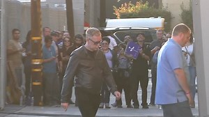 2017: Andy Fletcher arrives for Depeche Mode's slot on Jimmy Kimmel