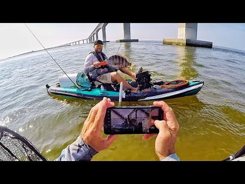 Fishing the Oregon Inlet Bridge (Kayak Fishing the Outer Banks of NC)