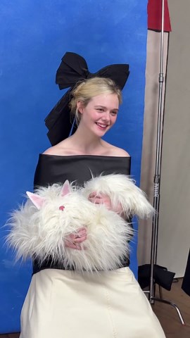 Behind the scenes of our January cover shoot with #ElleFanning