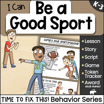 Be a Good Sport Social Skills Story & SEL Activities | Fun Sportsmanship Lesson