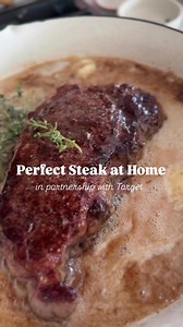 #TargetPartner This might be an unpopular opinion, but I'd take a steak cooked in a cast iron skillet over a steak on the grill any day! 🥩I am so excited to partner with Target today to share this recipe for one of easiest weeknight dinners I make. Both the method and the ingredient list are simple calling for only a handful of ingredients. 🧈I’m convinced the simplest recipes are often the BEST. ✨ Here’s a direct link to shop all the ingredients, and the pan too! https://goto.target.com/dOEK2q