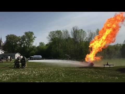 Propane tank fire training
