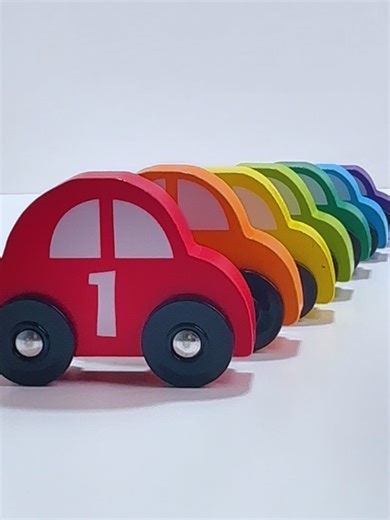 Counting with Colorful Toy Cars #kids #kidstiktok #toddlers #kidsfun #kidslearning Follow us for more videos that make learning enjoyable!