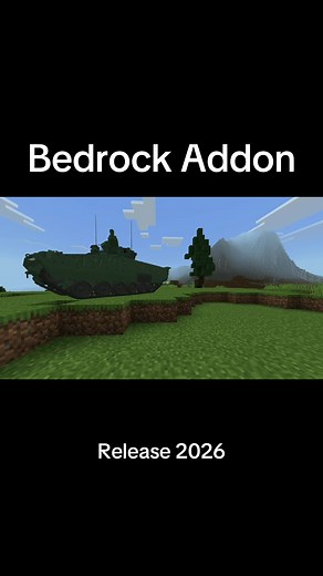 Mcpe Coming tank addon. This is one of them, the Ghost90. Working Maingun, MG gun, smoke wall, Missile and drones. Working chains and wheels and realistic physic. No experimental need. Bedrock. This video was make on a ps5 pro. #mcpe #tankaddon #bestaddon #ps5 #war