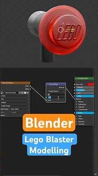 Model a Lego Blaster in Blender | #blendertutorial #blender3d #blender3dmodelling